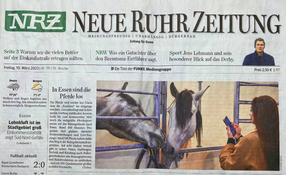 neue ruhr zeitung in essen sind die pferde los
